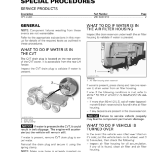 ATV MY18 Special Procedures 219100885 011 Manual