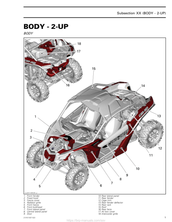 SSV MY20 Body 2 UP (Maverick suppl.) 219101007 023 en Manual