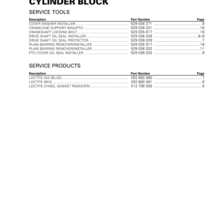 SSV 2018 Cylinder Block Maverick Trail RTX800MY18 008 Manual