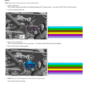 Coolant Pump G2224941 Manual