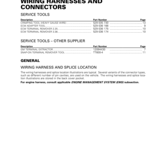 SSV Wiring Harness and Connectors (Maverick) Shop 219100932 007 Manual