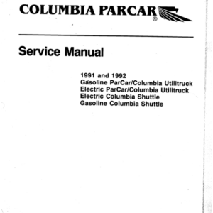 1991 parcar Manual