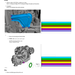 Transfer Case Draining and Filling G2202232 Manual