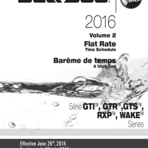 PWC 2016 Volume 2 (GTI GTR GTS RXP WAKE) Flat Rate FR21Y016 Manual