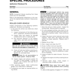 SSV 2017 Special Procedures (Maverick X3) Shop tmr2017 010 Manual