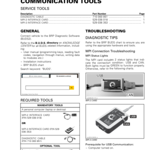 SSV 2018 Communication Tools (MAVERICK TRAIL) Shop 219100905 032 Manual