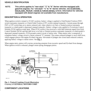 2000 STARTER  Manual