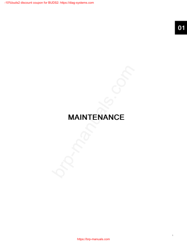 MAINTENANCE Switch SM (map) Manual