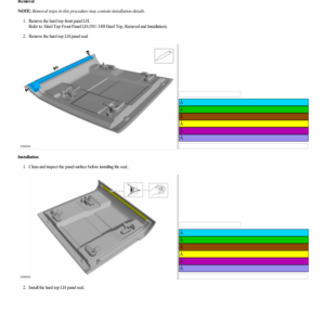 Hard Top Front Panel Rail Seal LH G2238351 Manual