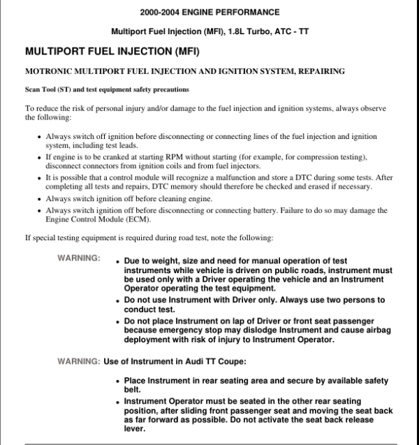 Fuel Injectionn Manual