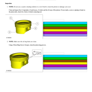 Piston Inspection G2219099 Manual