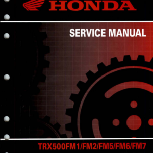 2014-2016 Honda Foreman 500 Manual