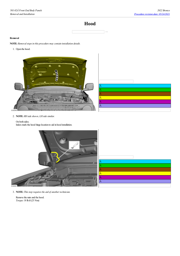 Hood G2223287 Manual