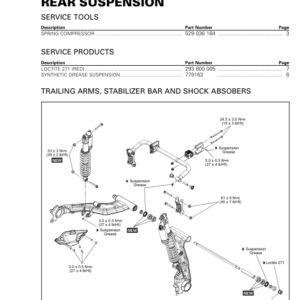 ATV 2019 Rear Suspension Outlander Shop Supp 219100951 028 Manual