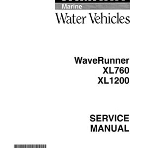 waverunner xl760 xl1200 Manual