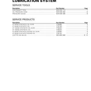 SSV 2020 Lubrication System Repair RTX20 1010HO 002 en Manual