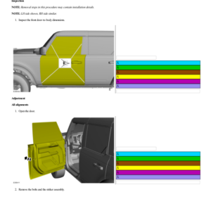 Front Door Alignment G2223299 Manual