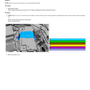 Battery G2223032 Manual