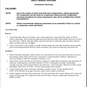 AC Compressor Servicing Manual