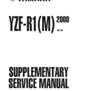 2000 Supplementary  Manual