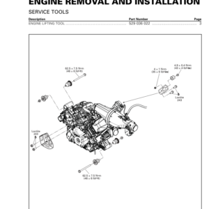 SSV ENGINE REMOVAL AND INSTALLATION (Commander MAX) Shop 02xSPwAAM SM91Y014S01 tmr2014 307 Manual