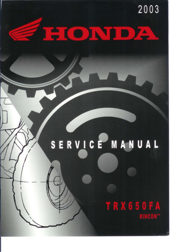 Rincon650 2003 ServiceManual Manual