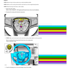 Steering Wheel G2225247 Manual