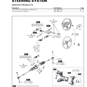 SSV Steering System (Maverick) Shop 219100932 008 Manual