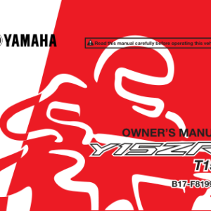 Yamaha Y15ZR Manual