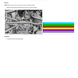 Air Conditioning (A C) Pressure Transducer 2.3L EcoBoost (199kW 270PS) G2214273 Manual