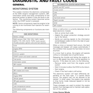 Diagnostic and Fault Codes 219101005 021 en Manual