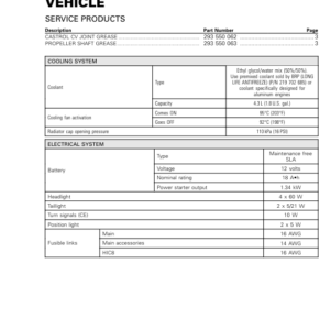 SSV Tech.Spec.Vehicle (Maverick) Shop 219100932 010 Manual