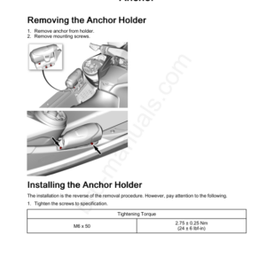 Anchor Holder Manual