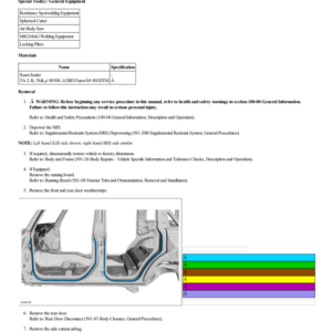 B Pillar Outer Panel G2230185 Manual