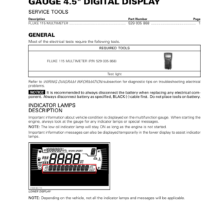 SSV MY20 Gauge 4.5 Digital Display (SSV) 219101010 037 en Manual