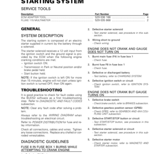 SSV 2018 Starting System (MAVERICK X3 X rc) Shop Supp 219100903 008 Manual