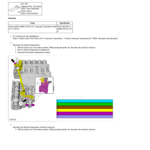 Main Control Valve Body G2237471 Manual