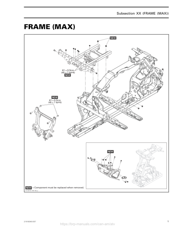 ATV MY18 Frame (MAX) 219100885 057 Manual