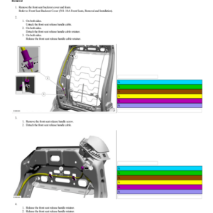 Front Seat Backrest Release Handle G2235054 Manual