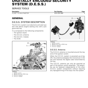 Roadster 2018 Digitally Encoded Security System (DESS) (RT) Shop 219100891 015 Manual