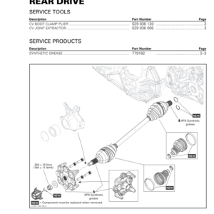 SSV 2019 Rear Drive Maverick Shop Supp 219100971 025 Manual