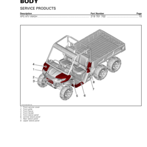 SSV Body (Defender 6x6) Shop 219101026 008 Manual