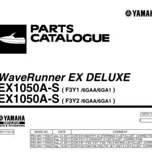 S (EX DELUXE) Parts Catalogue '17 Manual