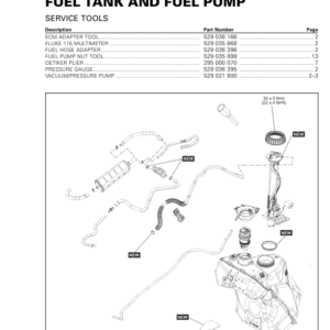 Roadster 2019 Fuel Tank and Fuel Pump Ryker Shop 219100957 017 Manual