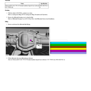 Differential Draining and Filling G2228883 Manual