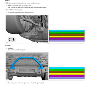 Front Bumper Modular G2235881 Manual