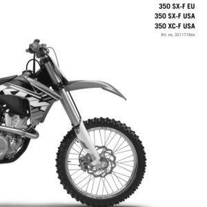 2012 KTM 350 SF X pdf Manual