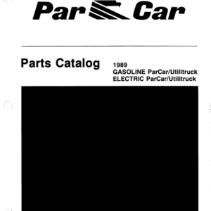 CPC PARTS 1989 GSEL UTILITRUCK Manual