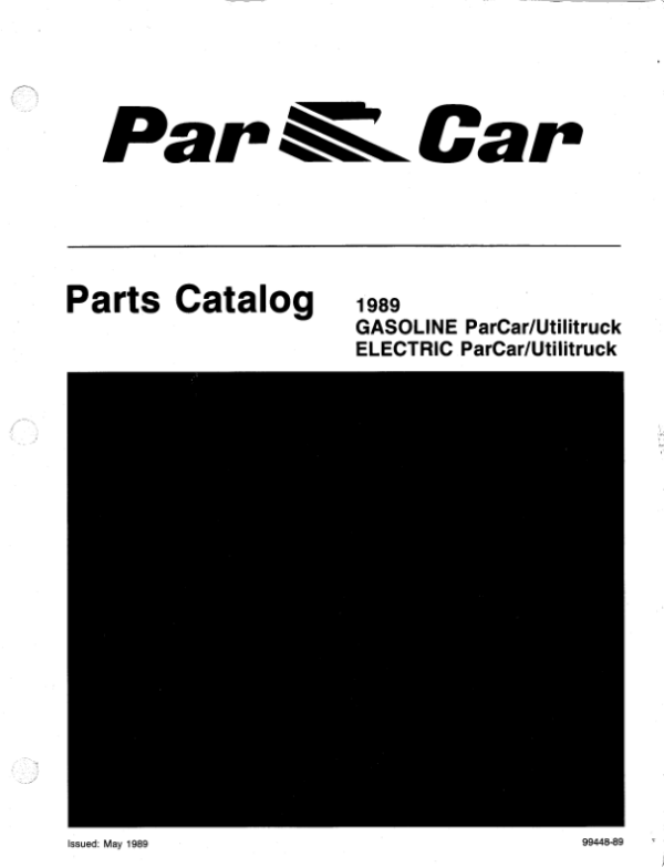 CPC PARTS 1989 GSEL UTILITRUCK Manual