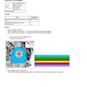 Crankshaft Rear Seal G2186879 Manual